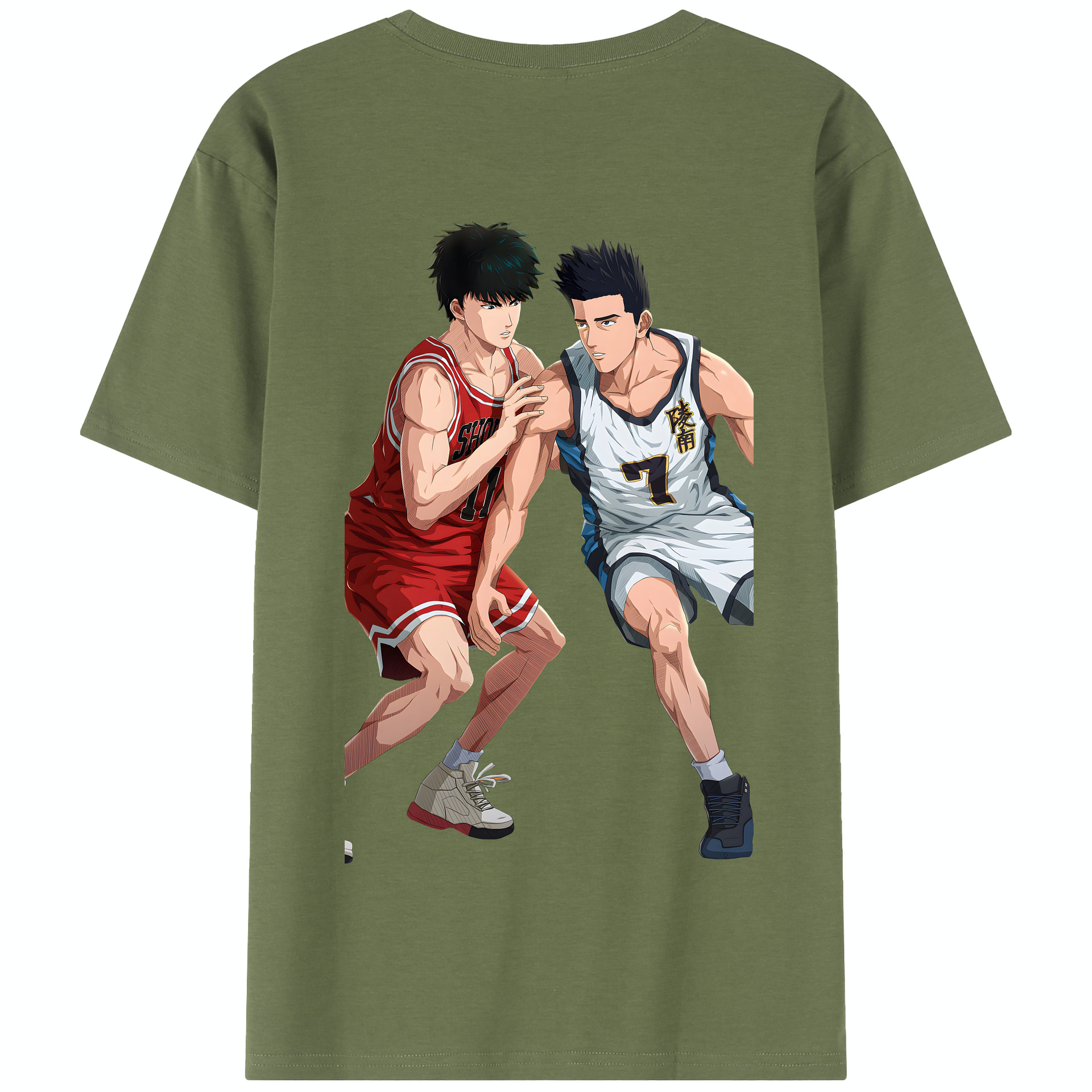 SLAM DUNK／スラムダンク 綿100％半袖Tシャツ（背面プリント）